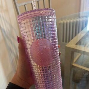 Starbucks Iridescent Pink Tumbler with Straw